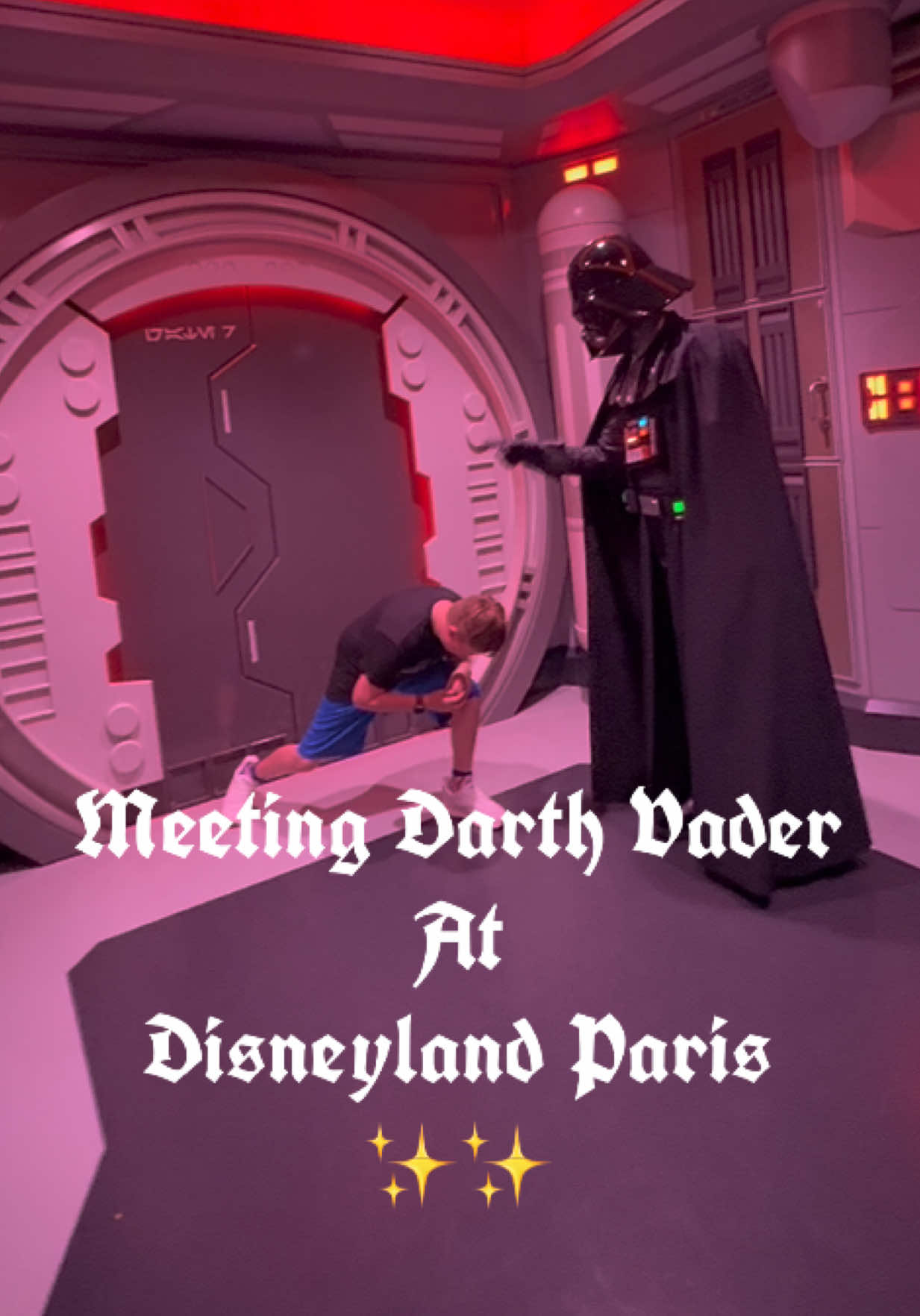 Meeting Darth Vader at Disneyland Paris TikTok